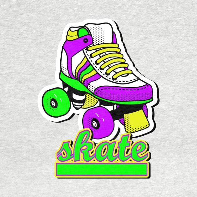 Retro  Roller Skate by AlondraHanley